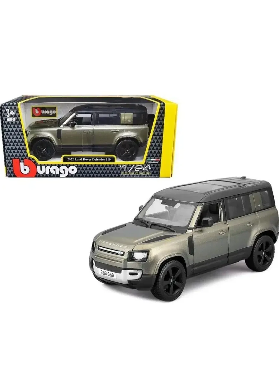 Машина 2022 Land Rover Defender 110 1/24 зеленый 18-21101