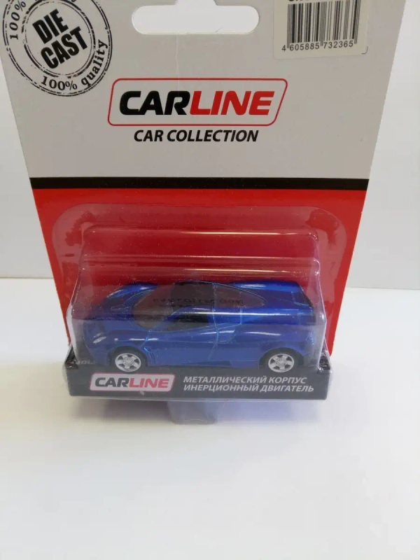 Машинка CARLINE, 1:64, GT9349, металл, инерционная, в блистере