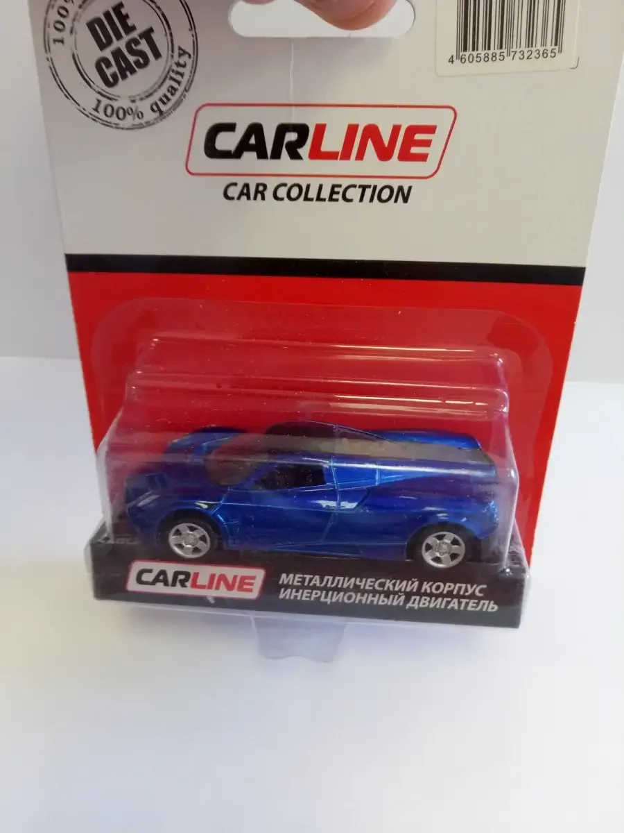 Машинка CARLINE, 1:64, GT9349, металл, инерционная, в блистере