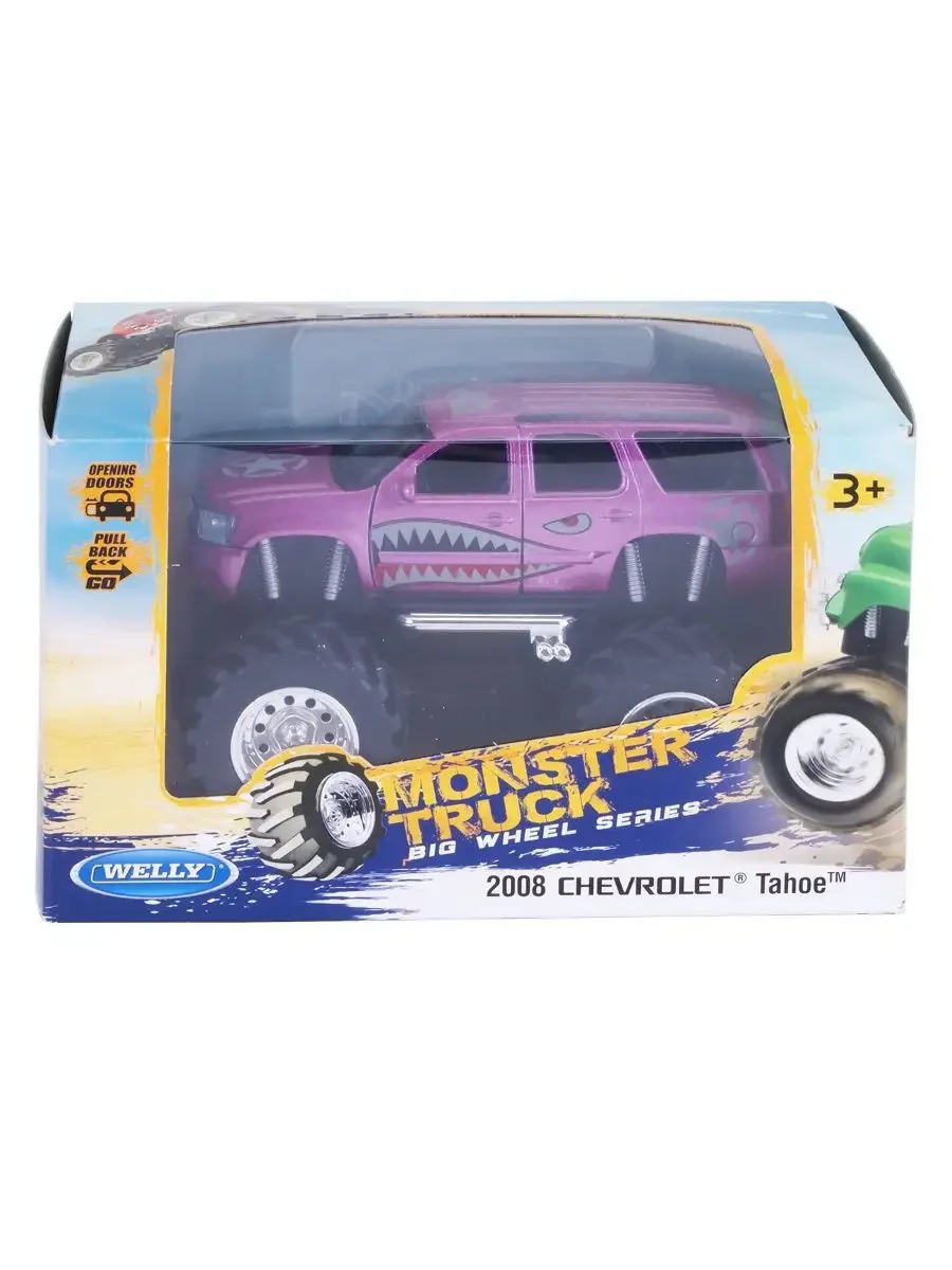 Машина Welly Chevrolet Tahoe 2008 Monster Truck 47002S-GW