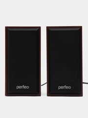 Perfeo колонки "CABINET" 2.0, мощность 2х3 Вт (RMS), бук дерево, USB