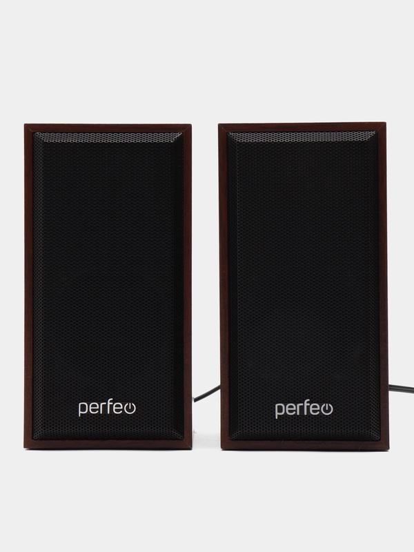 Perfeo колонки "CABINET" 2.0, мощность 2х3 Вт (RMS), бук дерево, USB