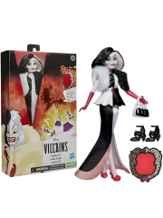 Кукла коллекционная Круэлла Де Виль с аксессуарами Disney F4538/F4563