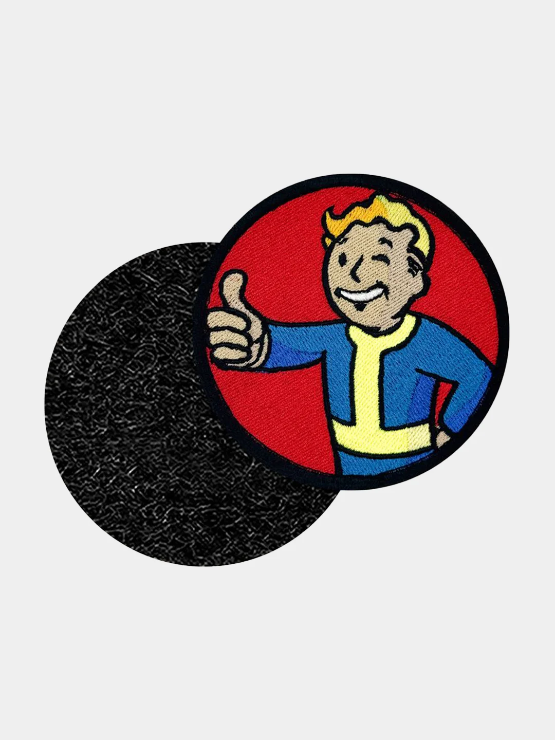 Красный нашивка шеврон на одежду Fallout класс, на липучке