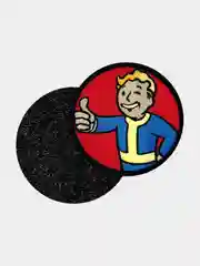 Красный нашивка шеврон на одежду Fallout класс, на липучке
