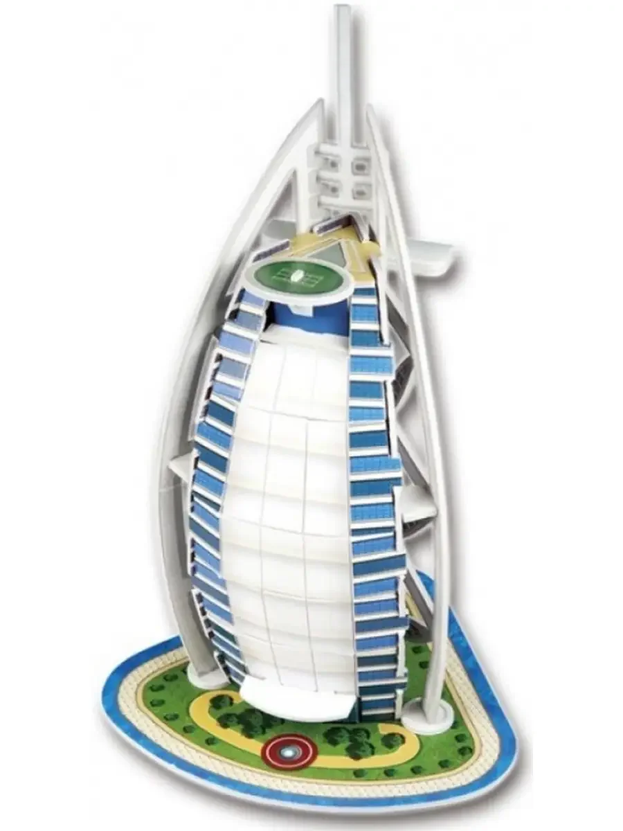 Пазл S+S TOYS Burj Al Arab Hotel 3D, 17 деталей B668-1