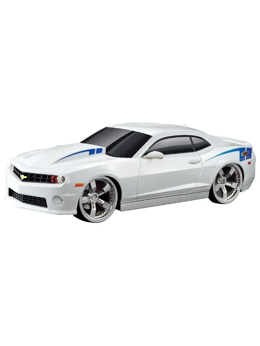 Автомобиль инерционный Camaro Copo 1:24 со светом и звуком на батарейках 866-82410А Белая