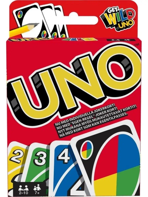 Настольная игра Mattel Games UNO, 112 карт, W2087