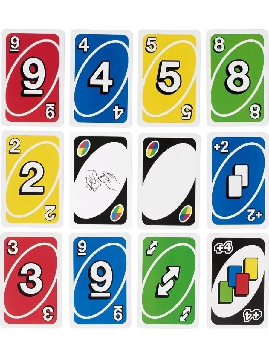 Настольная игра Mattel Games UNO, 112 карт, W2087