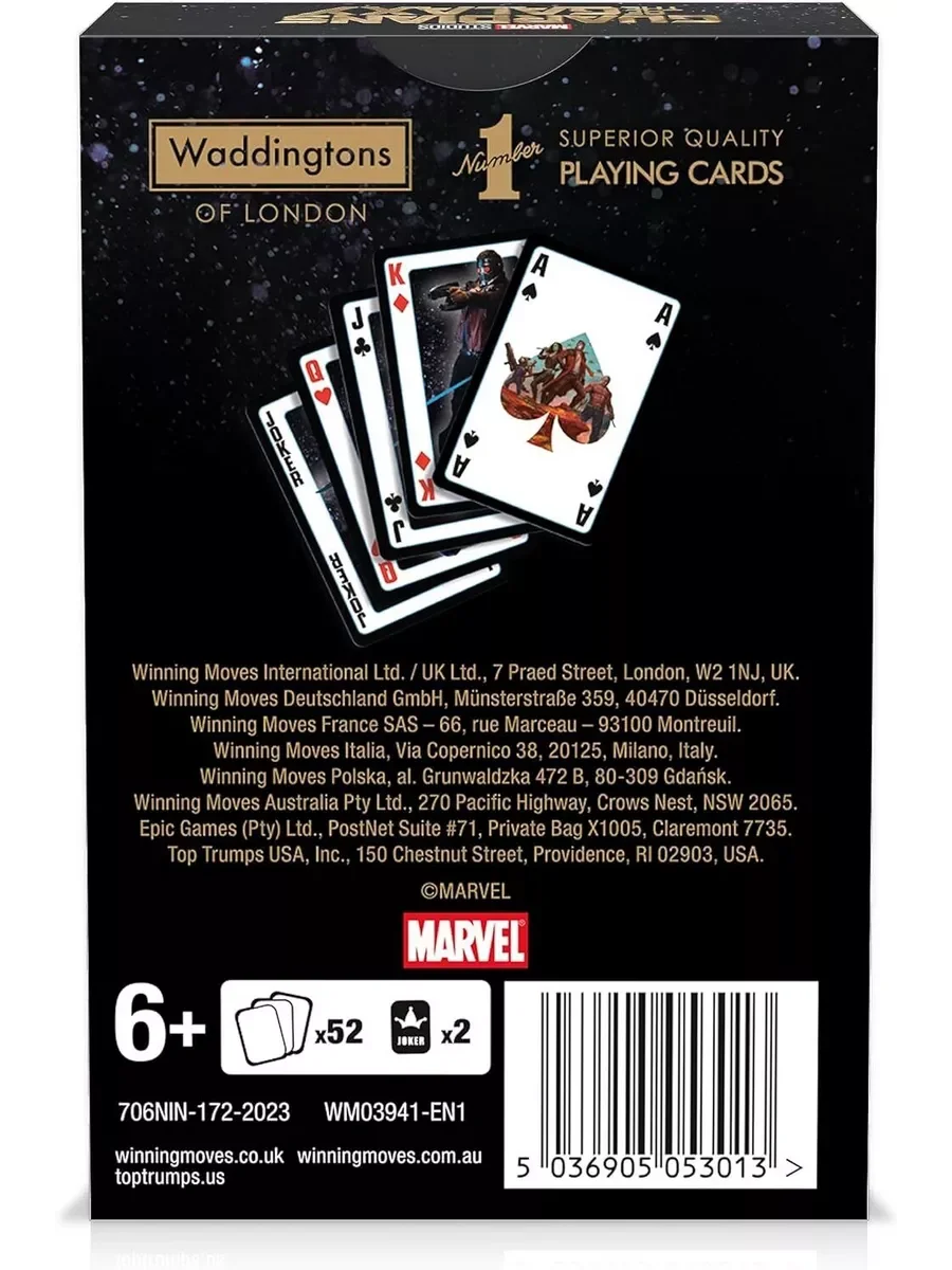 Игральные карты Guardians Of The Galaxy WM03941-EN1-12