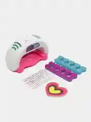 Игрушечный набор для маникюра детский (лампа, пилочка, наклейки, разделители), в пакете