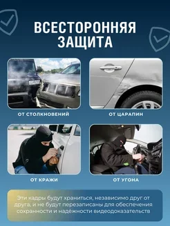 Видеорегистратор для автомобиля с двумя камерами и экраном