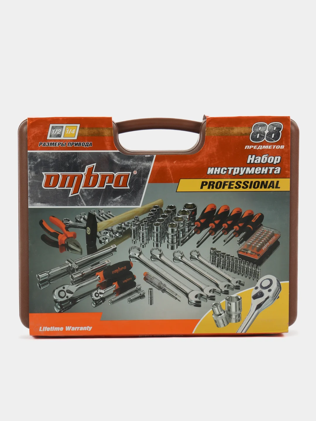 OMT88S Набор инструмента универсальный 1/4", 1/2"DR, 88 предметов