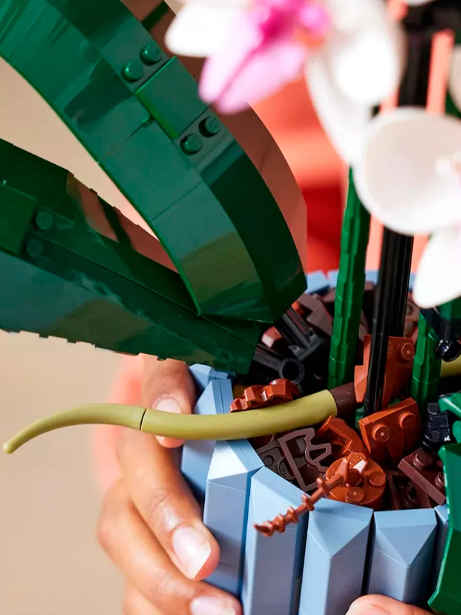 Конструктор для девочек подходит к Lego Цветы орхидея совместимы с Лего