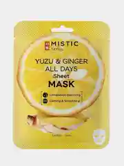Тканевая маска для лица MISTIC с экстрактами имбиря и юдзу, 24мл