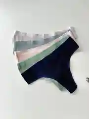Белый трусы стринги хлопковые, набор