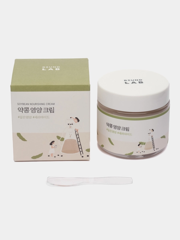 Питательный крем с чёрной соей Round Lab Soybean Nourishing Cream, 80 мл