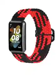 Багровый ремешок для Honor Band 7 / Huawei Band 7, нейлоновый, плетеный