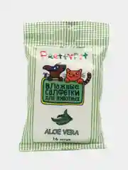 Салфетки влажные для животных с алое вера Pretty Pet, 16 шт