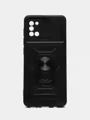 Черный чехол противоударный armors для Samsung A31 / Самсунг А31 с защитой камеры