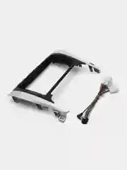 Рамка для автомагнитолы переходная 9" TOYOTA Camry 2012-2014 черный + серебро