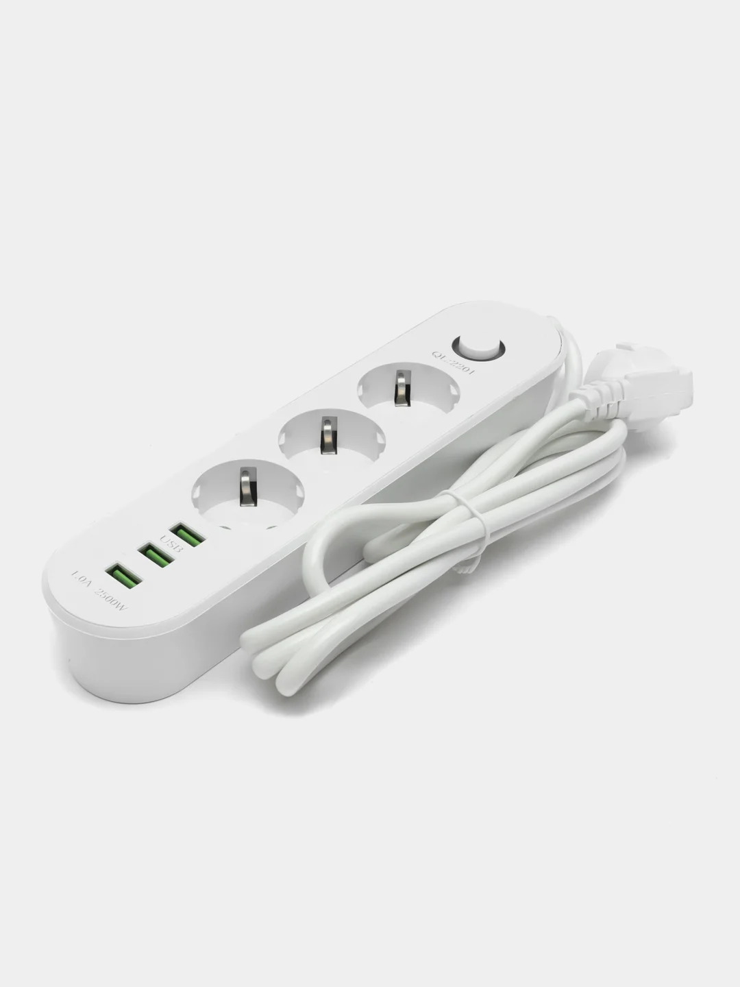 Сетевой Фильтр, с USB зарядкой, удлинитель, 2, 3, 5 метров