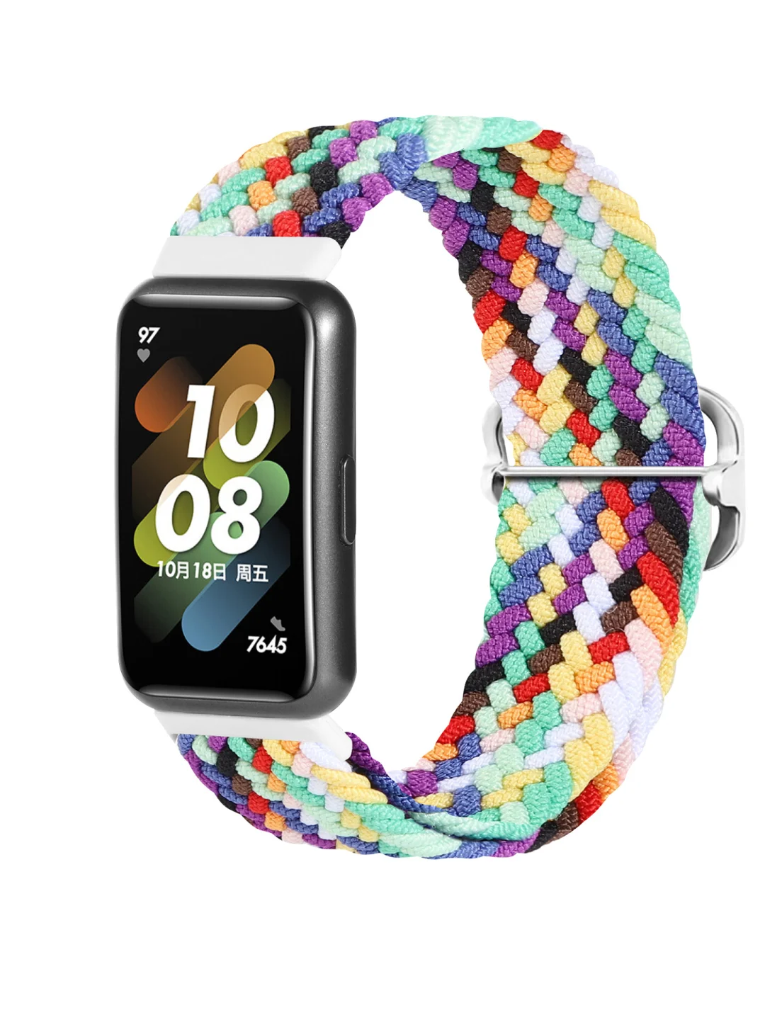 Пурпурный ремешок для Honor Band 7 / Huawei Band 7, нейлоновый, плетеный