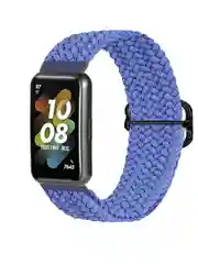Синий ремешок для Honor Band 7 / Huawei Band 7, нейлоновый, плетеный