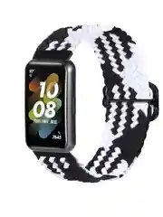 Угольный ремешок для Honor Band 7 / Huawei Band 7, нейлоновый, плетеный