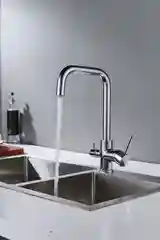 Смеситель для кухни с подключением фильтра питьевой воды Shevanik S228, хром