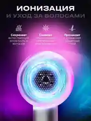 Белый фен для волос