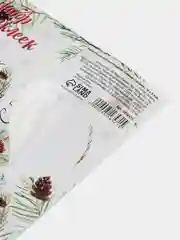 Белый наклейки для цветов и подарков новогодние, 9см х16см