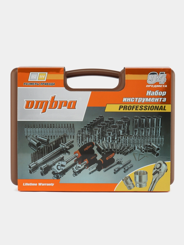 Набор инструмента Омбра (94 пр 1/4,1/2"DR с головками 12-гранными 1/2"DR OMT94S12 055378)