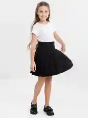 Черный юбка в складку