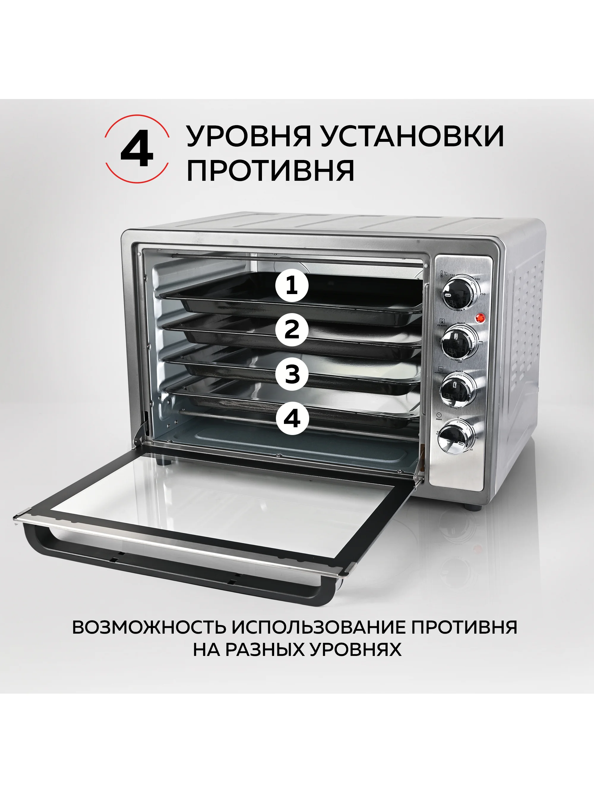 Многофункциональная мини-печь GFGRIL GFO-62