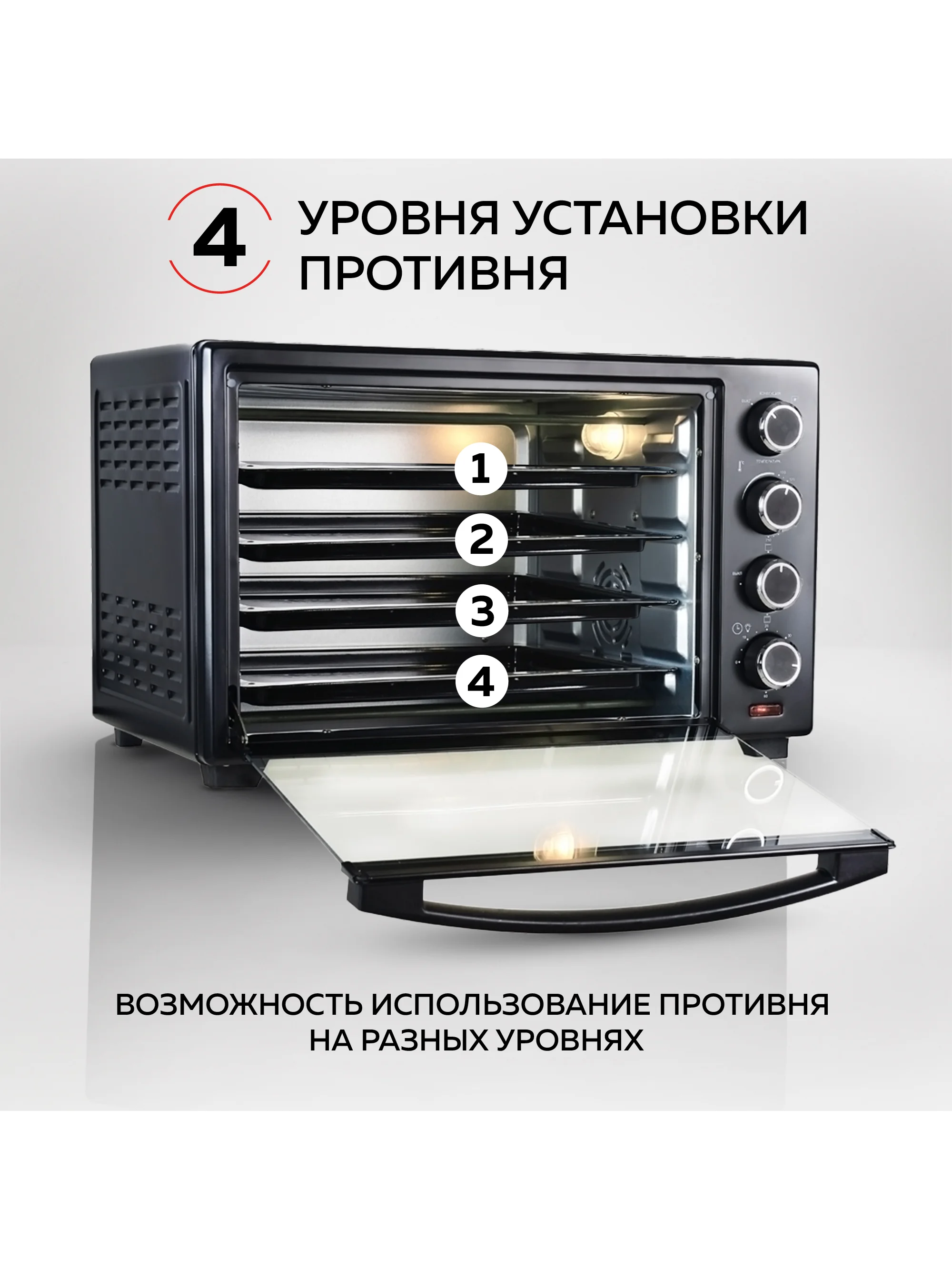 Многофункциональная мини-печь GFgril GFO-38B Convection Plus