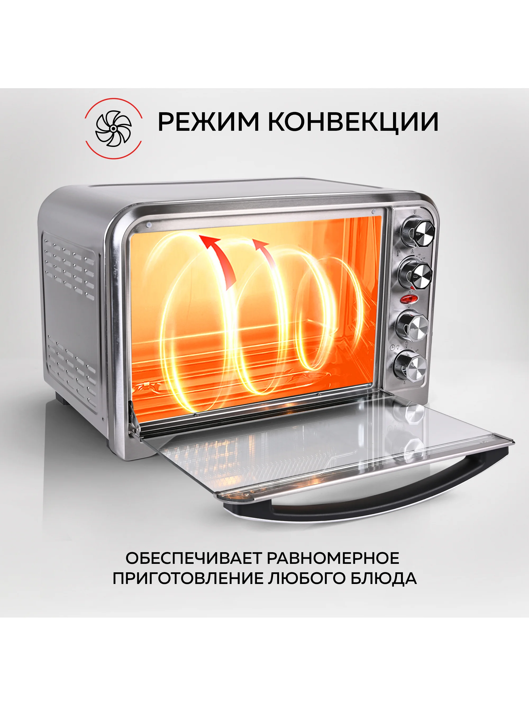 Многофункциональная мини-печь GFGRIL GFO-34, 1600 Вт