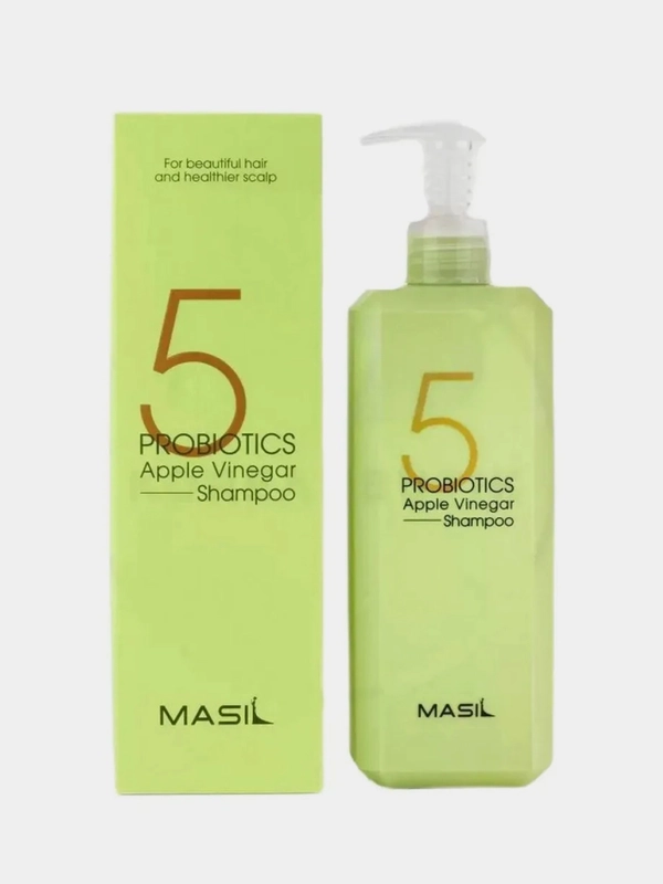 Шампунь против перхоти MASIL 5 PROBIOTICS, с яблочным уксусом и пробиотиками, 500мл