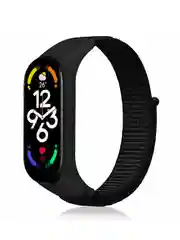 Черный нейлоновый ремешок для Xiaomi Mi Band 7