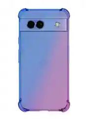 Голубой противоударный чехол для Google Pixel 8a силиконовый BROSCORP усиленные углы, защита камер