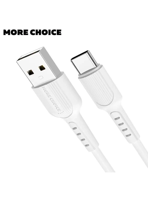 Кабель MORE CHOICE (4627151192918) K26a USB (m)-Type-C (m) 1.0м, белый