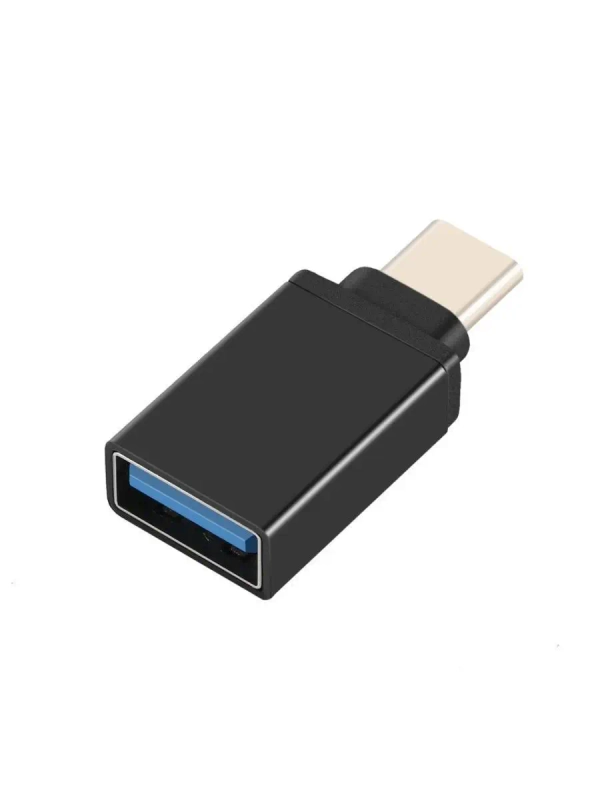 Переходник EXPLOYD EX-AD-297 type-C - USB3.0 OTG алюминий черный Переходник