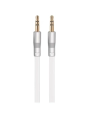 Кабель AUX Jack 3,5mm EXPLOYD EX-K-475 плоский стерео аудио 1M белый Classic