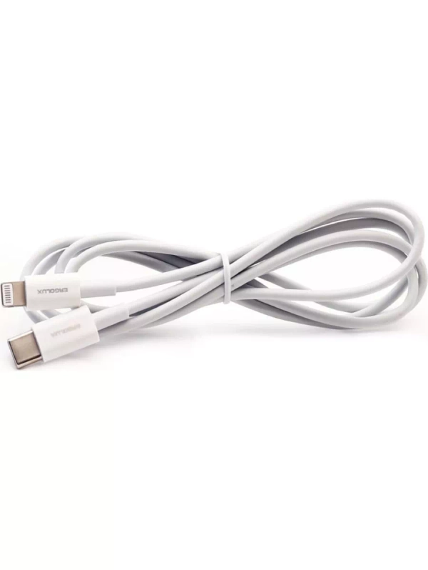 Кабель ERGOLUX (15098) ELX-CDC04-C01 Type C-Lightning 1,2м белый