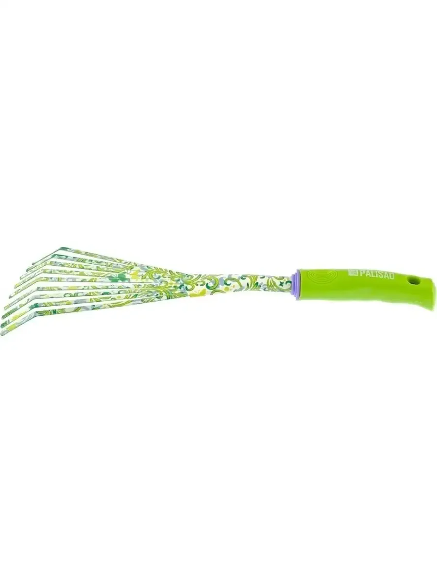 Грабли PALISAD веерные 9-зубые, 130х415 мм, пластиковая рукоятка, FLOWER GREEN 620425