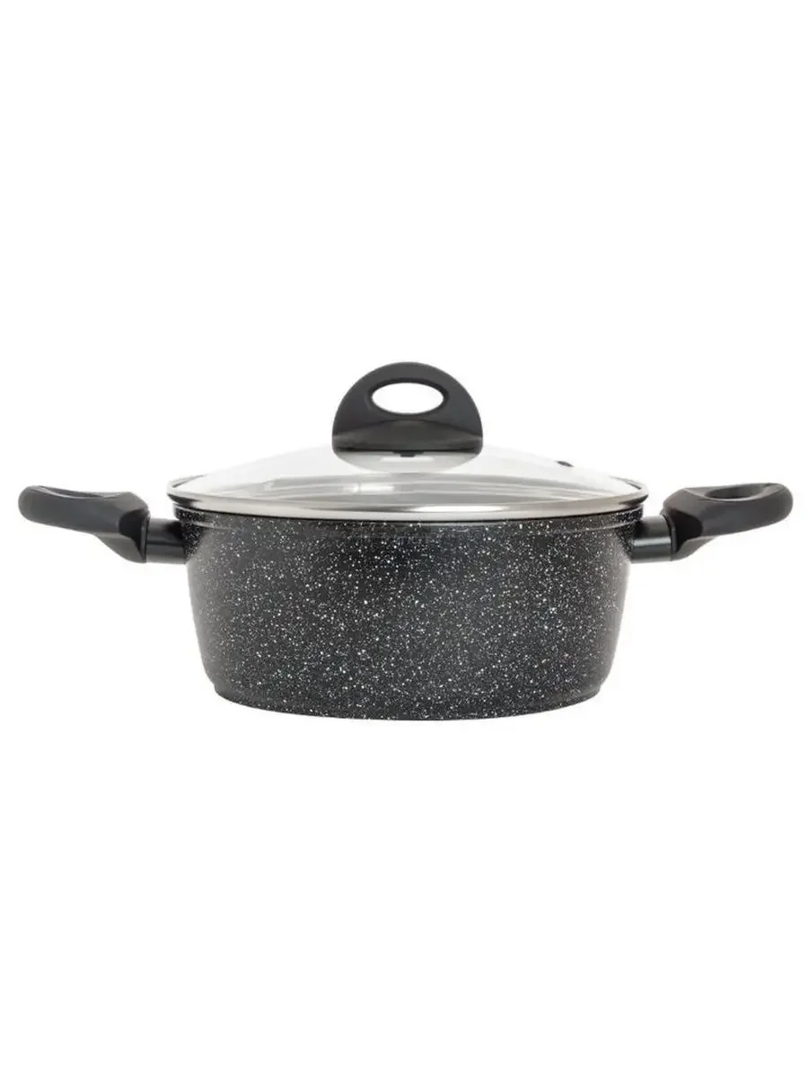 Кастрюля литая мраморная крошка MAYER&amp;BOCH 25078 алюм 2.6 л, 20 см МРАМ/КРОШ