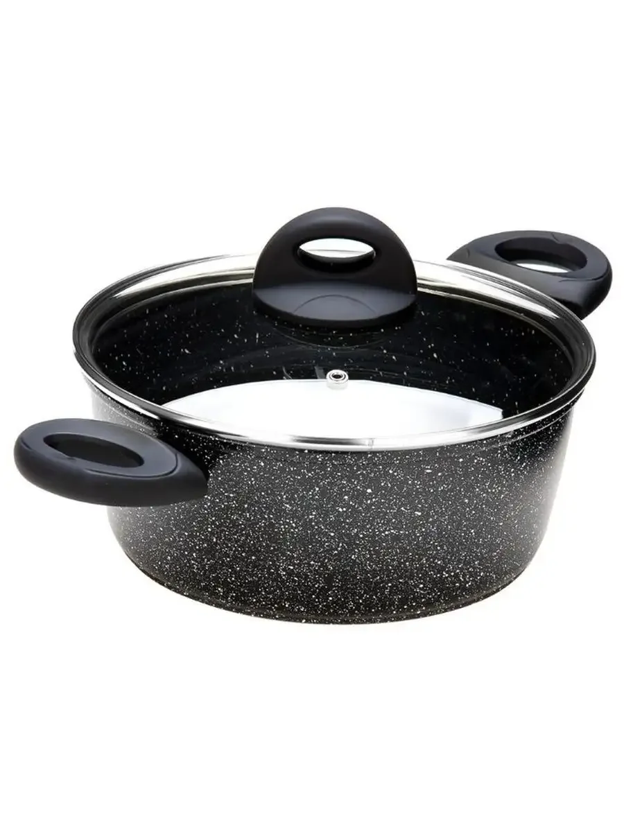 Кастрюля литая мраморная крошка MAYER&amp;BOCH 25078 алюм 2.6 л, 20 см МРАМ/КРОШ