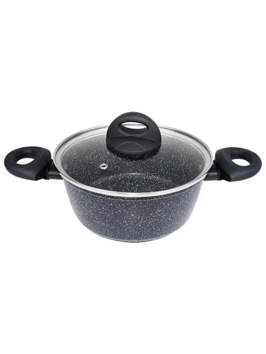 Кастрюля литая мраморная крошка MAYER&amp;BOCH 25078 алюм 2.6 л, 20 см МРАМ/КРОШ