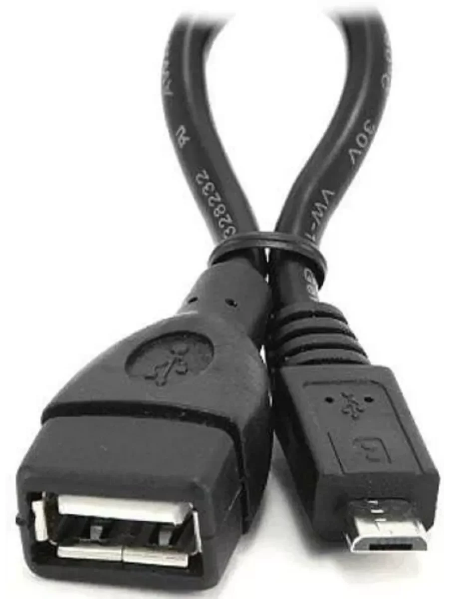 Кабель ATCOM (AT3792) кабель USB 2.0 (AF/Micro 5P OTG) - 0.1 м (10)