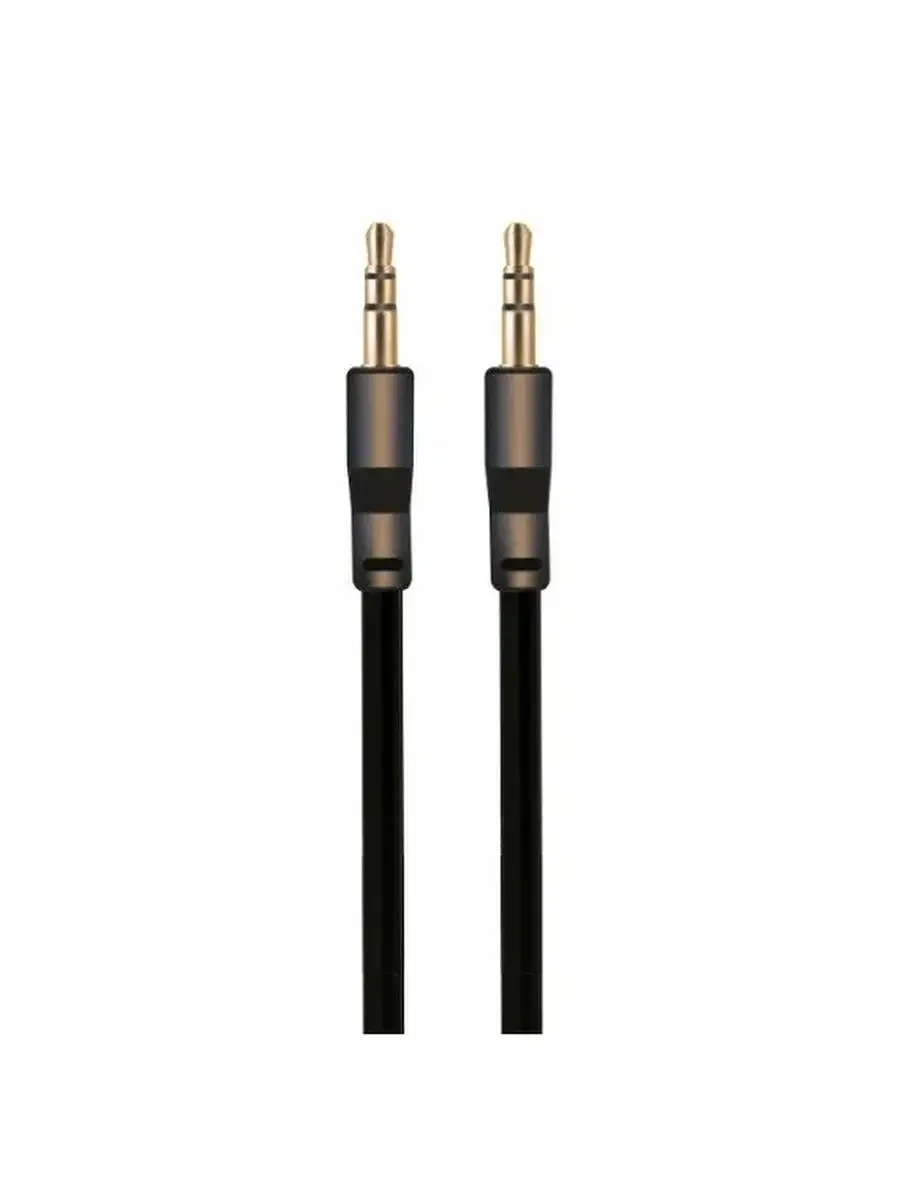 Кабель AUX Jack 3,5mm EXPLOYD EX-K-474 1M Classic плоский черный
